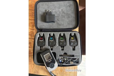 Coffret 3 Détecteurs + Centrale Carp Addict Camo (Vert, Rouge et Bleu