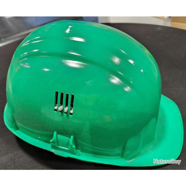 Casque de chantier a�r� vert AUBOUEX
