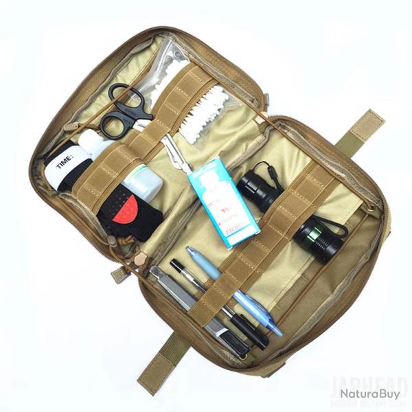 Sacoche Tactique Grande Capacit� 19X25X5,5 CM Multifonction �tanche 1000D Nylon Sport Plein Air