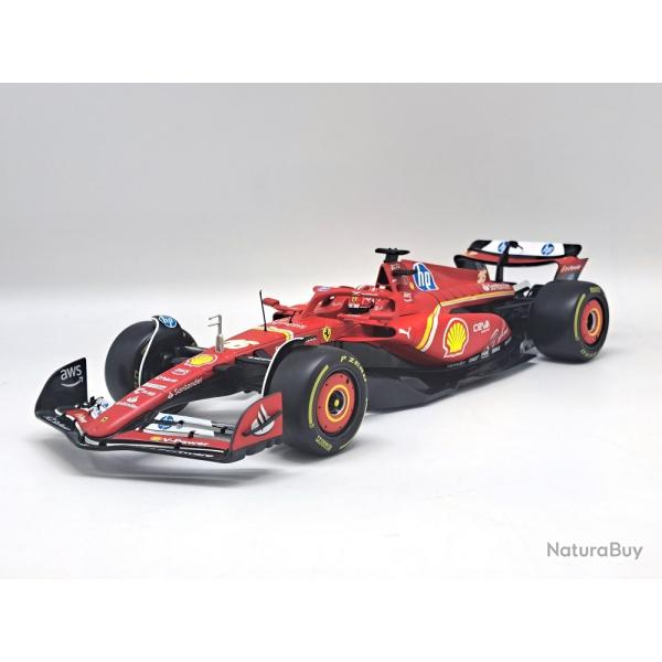 Ferrari F1 SF-24 de 2024 Charles Leclerc 1/18 | Bburago (0000 3065) - Miniature