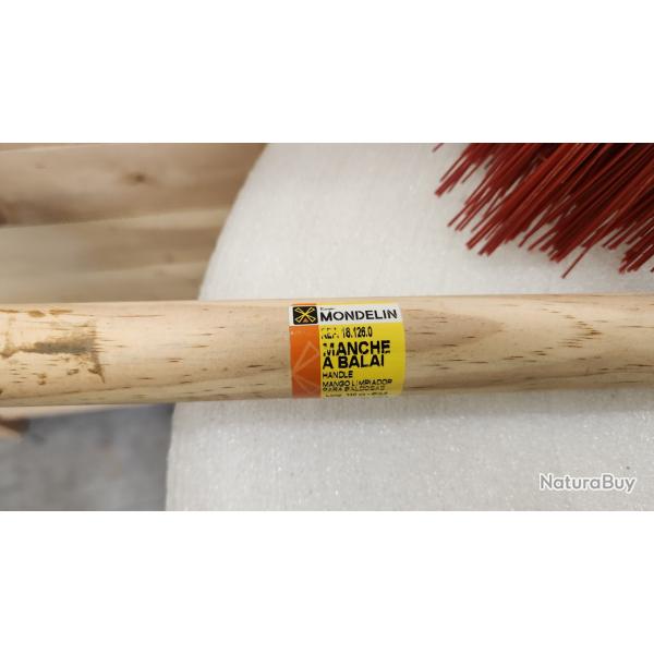 Balais brosse cantonier avec manche bois MONDELIN