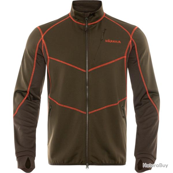 VESTE  HRKILA SCANDINAVIAN FLEECE Willow green/Shadow brown TAILLE XXL NEUVE