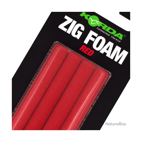 Mousse Korda Zig Foam Red (par 4)