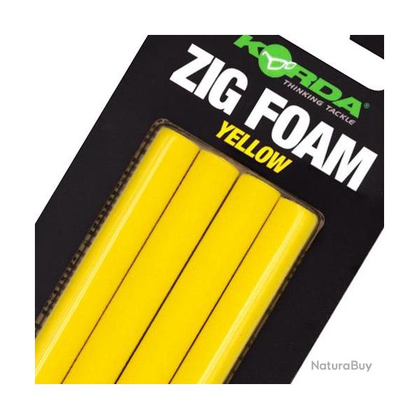 Mousse Korda Zig Foam Yellow (par 4)