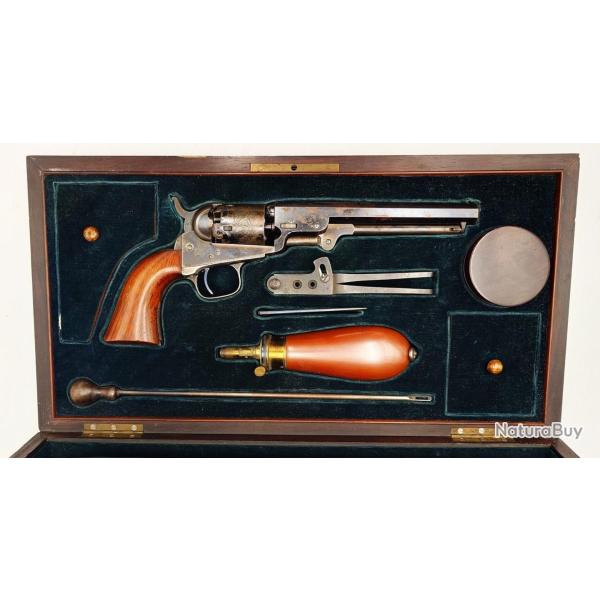 RARE REVOLVER COLT MODELE 1849 LONDON 1853 PRODUIT A 11000 EXEMPLAIRES EN COFFRET AVEC ACCESSOIRES X