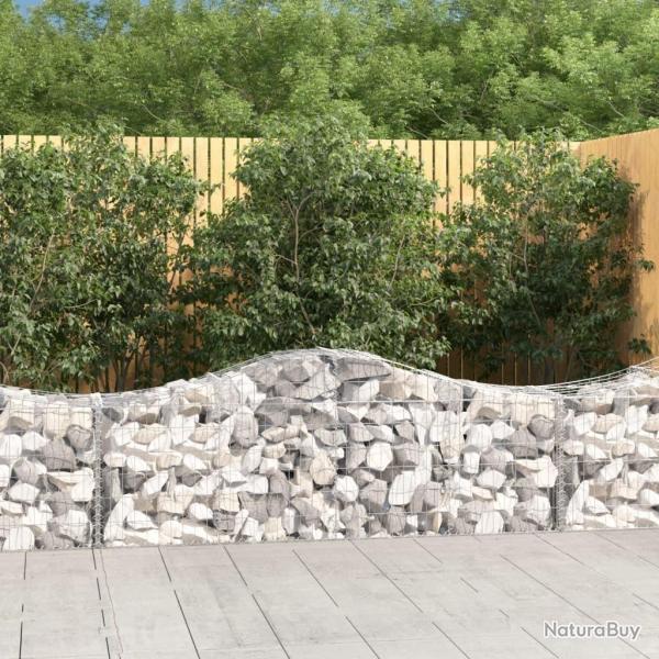 Panier de gabions arqu 200x50x60/80 cm Fer galvanis alsavelo