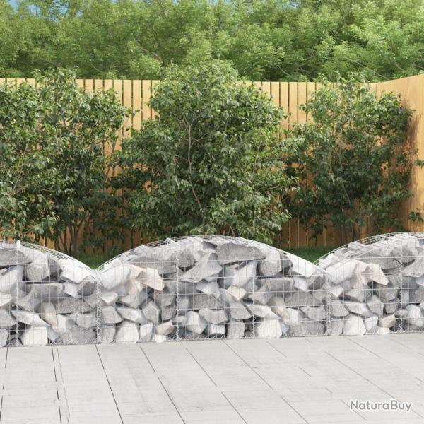 Panier de gabions arqu 150x50x40/60 cm Fer galvanis alsavelo