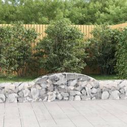 Panier de gabions arqu&eacute; 300x30x40/60 cm Fer galvanis&eacute; alsavelo