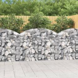 Panier de gabions arqu&eacute; 150x30x100/120 cm Fer galvanis&eacute;