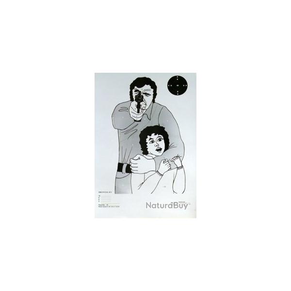 10 Cibles silhouette RSDA 50x70