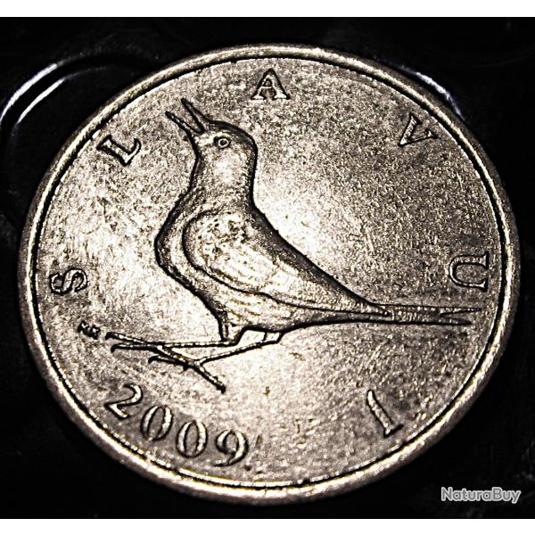 CROATIE piece de 1KUNA 2009  (rossignol) diametre 22,5 mm