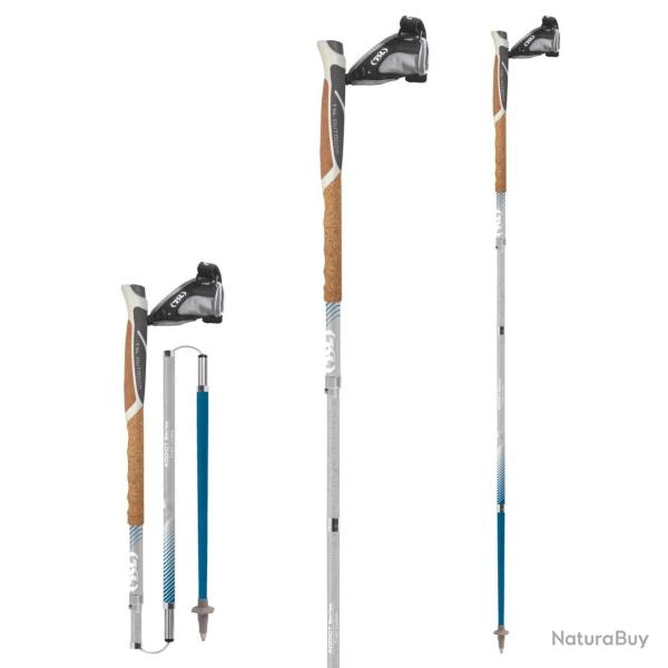 B�tons de Trail TSL "Trail Alu 4 Cork Cross" (Fabriqu� en France) 125 cm