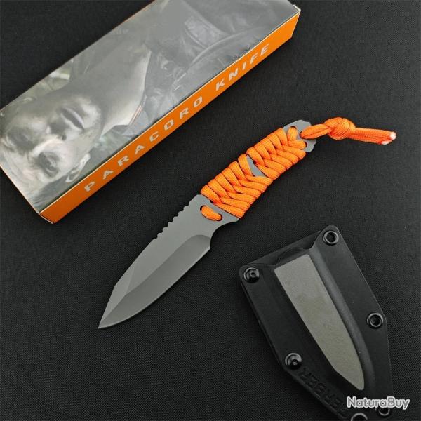 Couteau tranchant portable GB Bear lame 8Cr13Mov, UL en nylon-* LIVRAISON GRATUITE