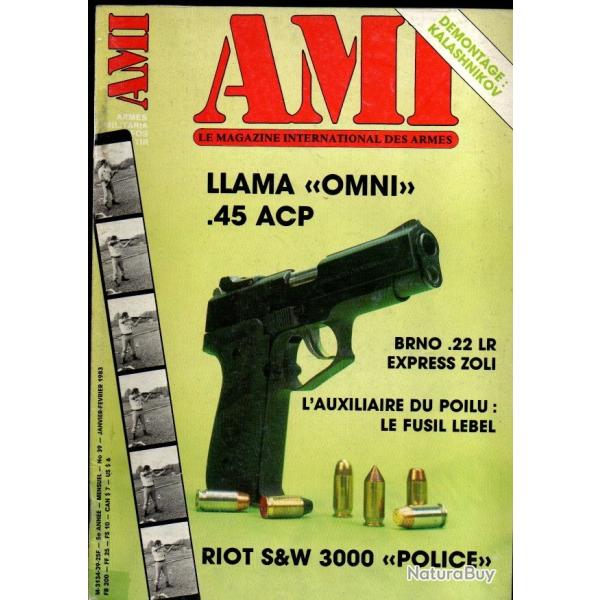 revue ami 39 �p�es wallonnes, carabine express zoli, fusil d'assaut kalashnikov ak-47,