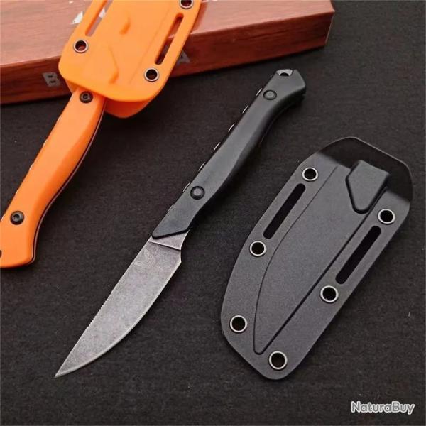 Couteau de cuisine haute duret�, BM 200 manche en caoutchouc -* 15700 - noir -* IVRAISON GRATUITE