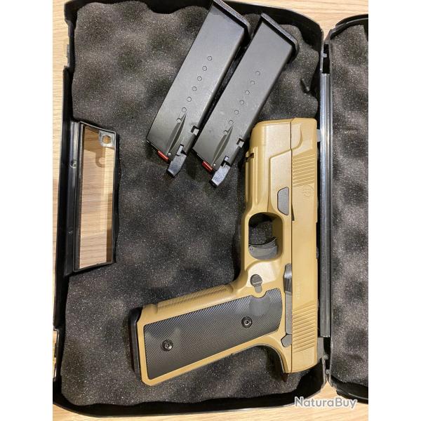 Pistolet Hudson H9 Parallel Training Gaz GBB Blowback EMG - Tan