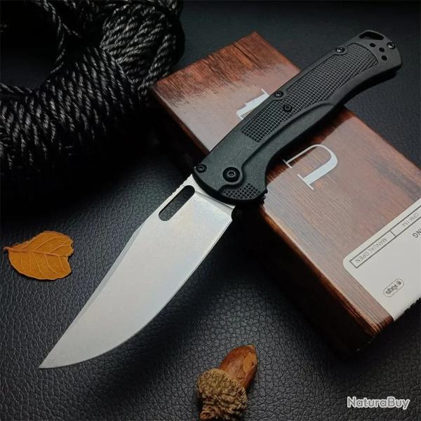 Couteau pliant de chasse BM 15535 poign�es Grivory -* NOIR-* IVRAISON GRATUITE