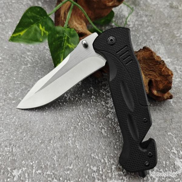 couteau pliant, lame 440c G10 Foy-* LIVRAISON GRATUITE