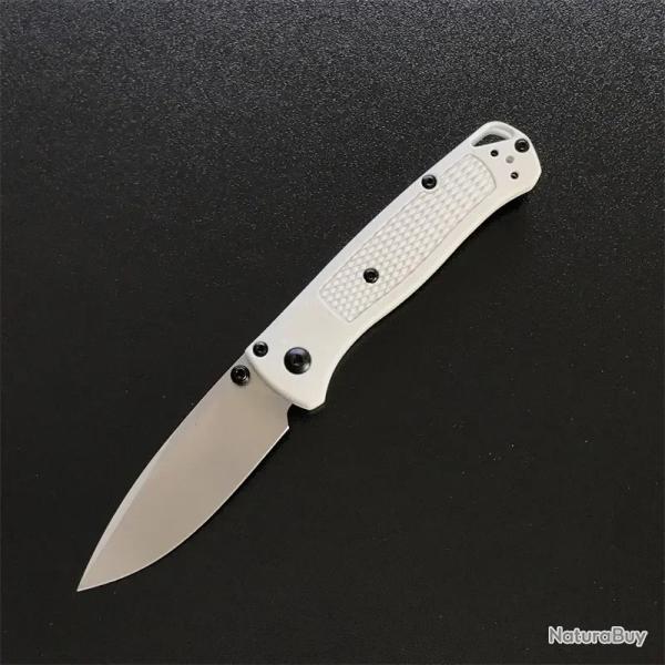 Couteaux de poche Mini Bugout manche en fibre de nylon -*ARGENT-* LIVRAISON GRATUITE