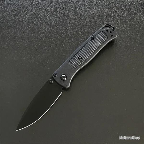 Couteaux de poche Mini Bugout manche en fibre de nylon -*NOIR-*