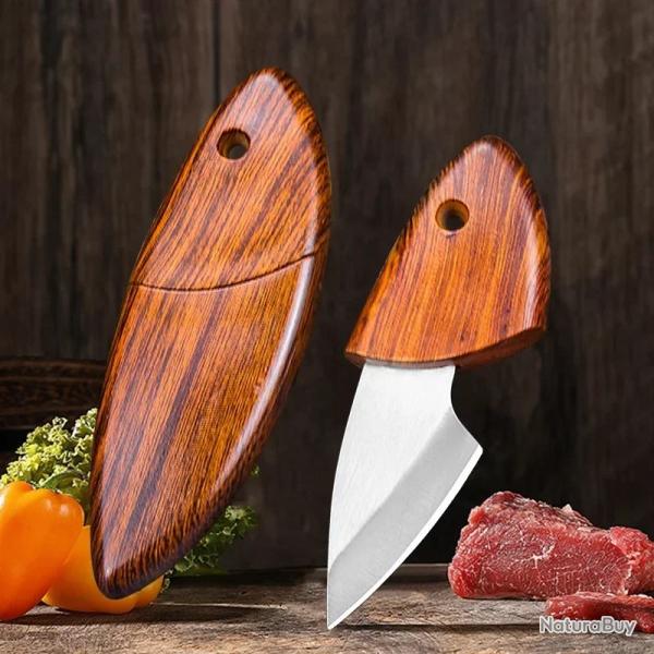 Mini couteau de poche � lame forg�e � la main-*