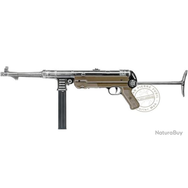 Pistolet mitrailleur � plomb CO2 4,5 mm BB UMAREX Legends MP German Legacy Full Auto (inf. � 7,5 jou