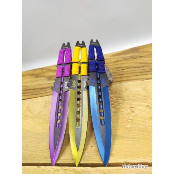 Set de 3 couteaux � lancer 23.50 cm 3240807n