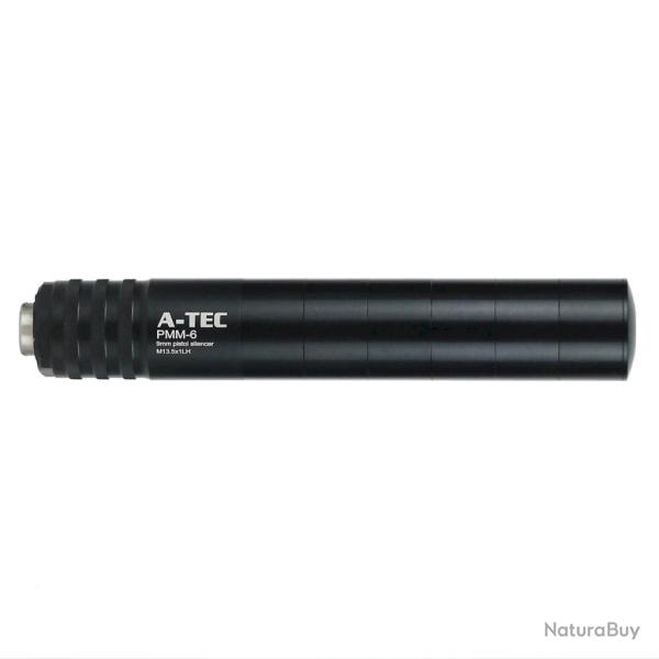 Silencieux modrateur de son A-TEC PMM-6 semi auto Hard CALIBRE .9MM 1/2X28