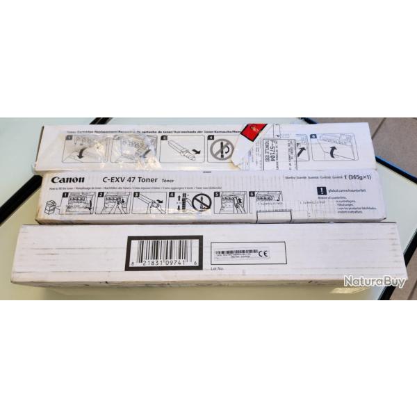 Lot de 3 cartouches toner CANON C-EXV 47 NOIR