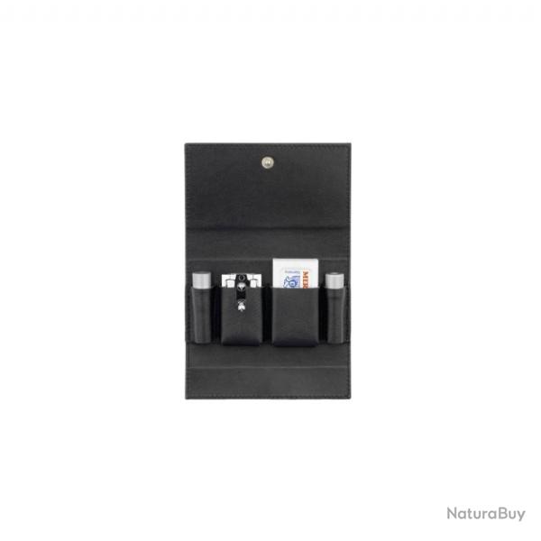 RASOIR DE VOYAGE MERKUR TROUSSE CUIR NOIR