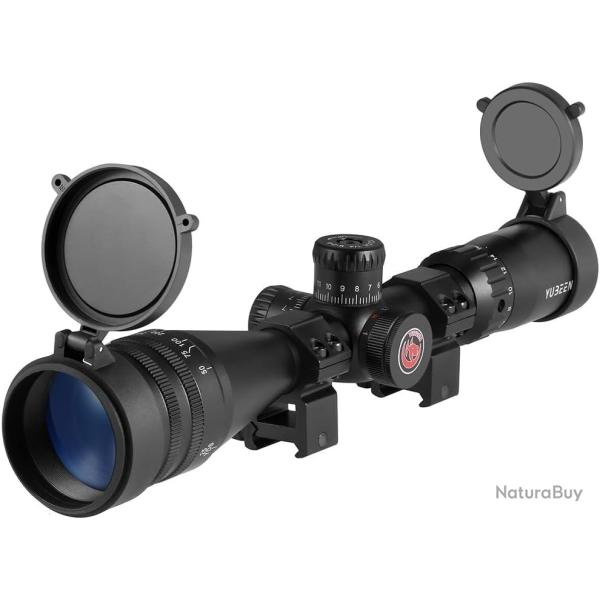 Lunette de Vis�e 4-16x44 AOE R�ticule Rouge Vert Bleu Pare-Soleil R�glage AO �tanche antibu�e