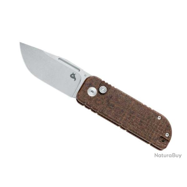 COUTEAU BLACK FOX NU-BOWIE MICARTA MARRON
