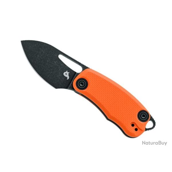 COUTEAU BLACK FOX NIX G10 ORANGE BLACKWASH