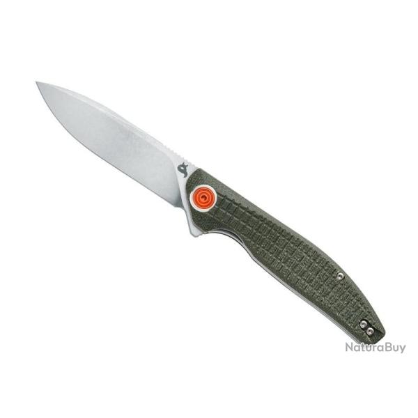 COUTEAU BLACK FOX ARTIA MICARTA VERT STONEWASHED