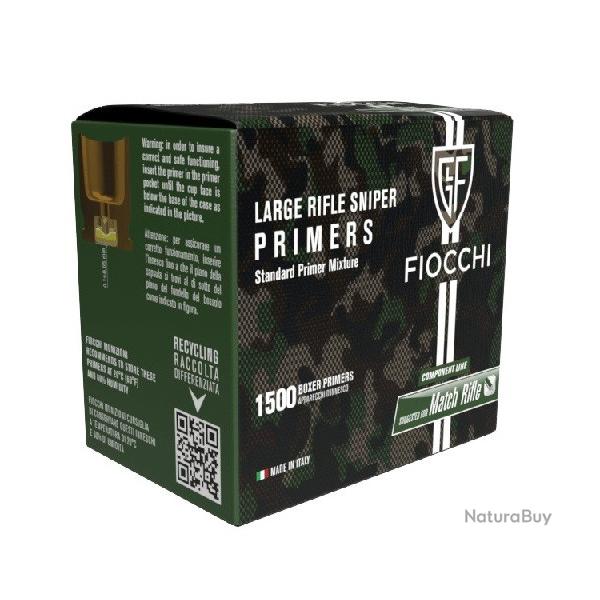 Amorces large rifle sniper fiocchi x1500