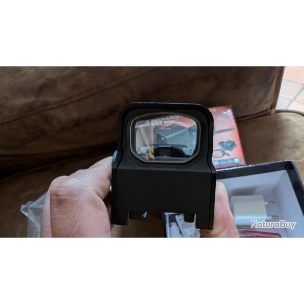 Red dot sight rechargeable usb