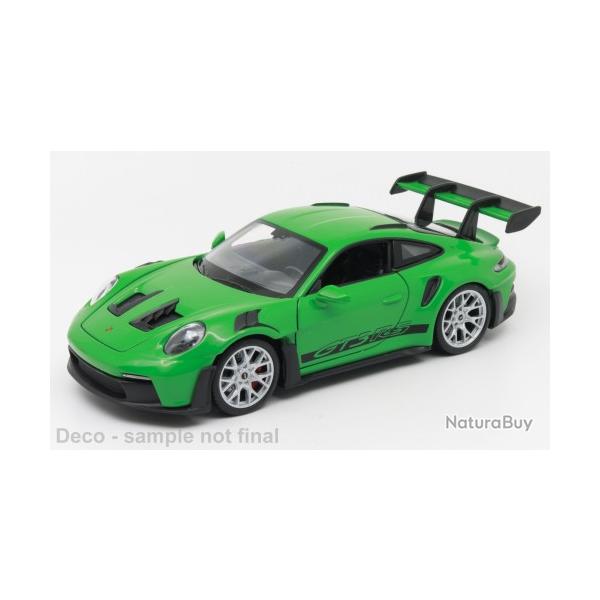 Porsche 911 GT3 RS (992) verte 1/24 | Welly (0000 3068) - Miniature