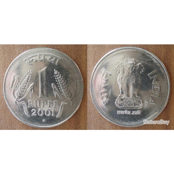 Inde 1 Roupie 2001 Neuve Piece Roupies Rupees Rupee