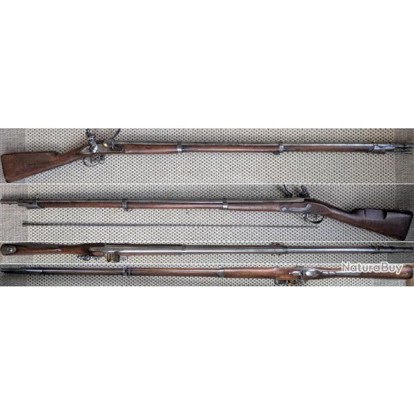 Fusil Silex Lisse France 1777 An IX (Mre Rle Mutzig - ...)