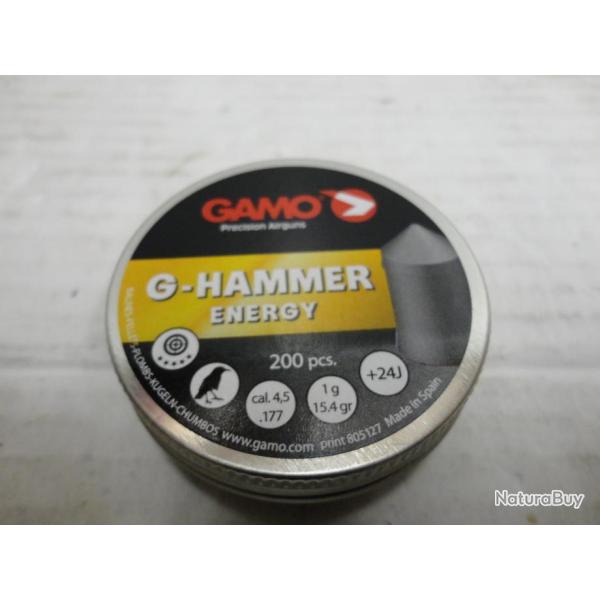 x200 plombs Gamo G-HAMMER ENERGY cal.4,5mm