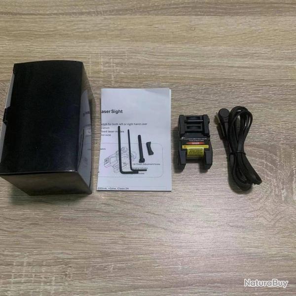 Lampe laser Glock LS-X-FLG G2C/G255 550 lumens - Vert