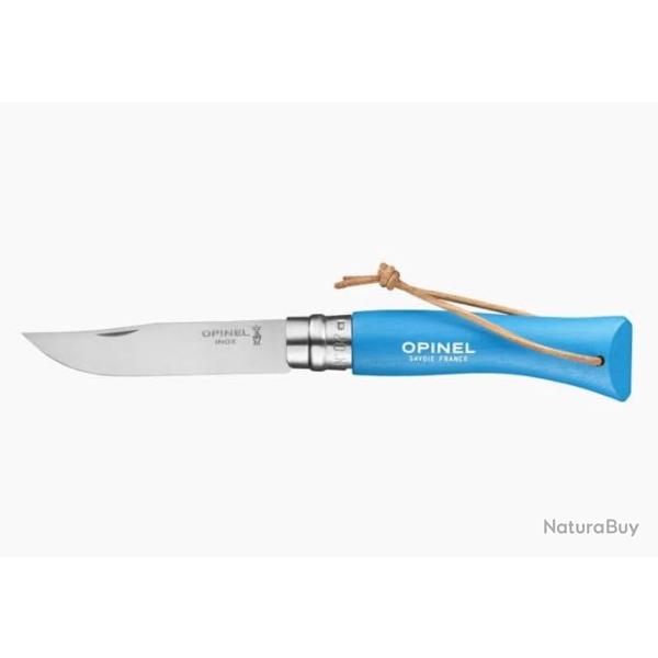 Opinel N�07 Inox Baroudeur Bleu Cyan