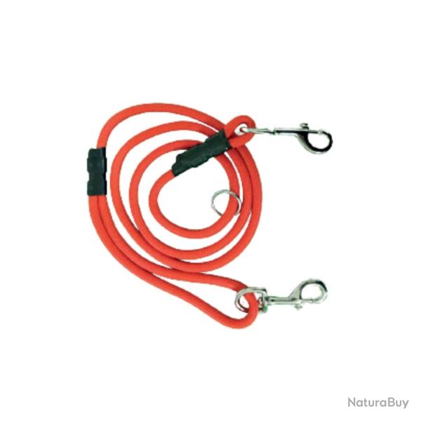 Laisse tubulaire traqueur pour chien nylon HB DOG 1.8mlx10mm orange