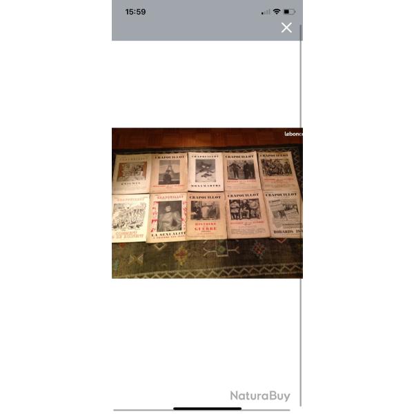 LOT DE 10 revues LE CRAPOUILLOT d poque en bon tat pour leur age