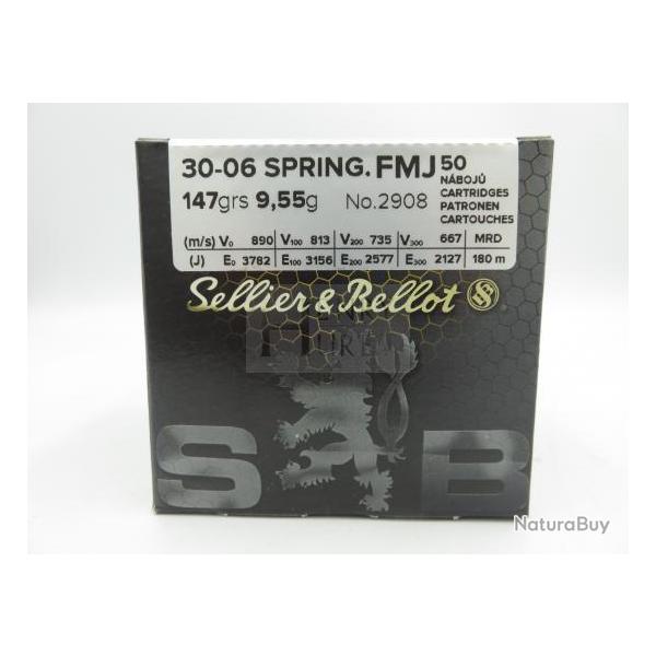SELLIER BELLOT 30-06 FMJ 147GR X50
