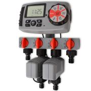 AQXONG Minuteur d'arrosage automatique avec écran LCD, 3 routes, étanchéité IPX5