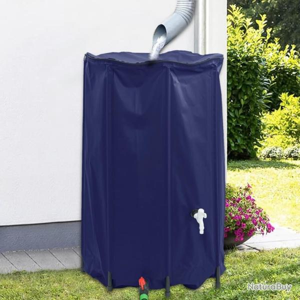 Rservoir d'eau avec robinet pliable 500 L PVC alsavelo