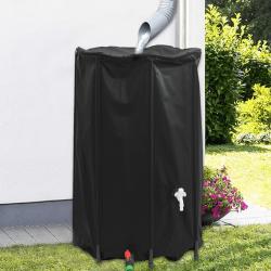 R&eacute;servoir d'eau avec robinet pliable 500 L PVC