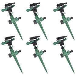 Arroseurs &agrave; impulsion de jardin 6 pcs