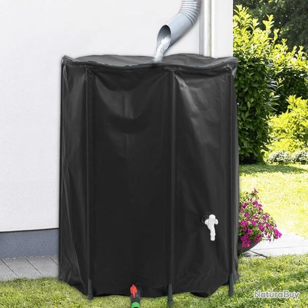 Rservoir d'eau avec robinet pliable 750 L PVC alsavelo